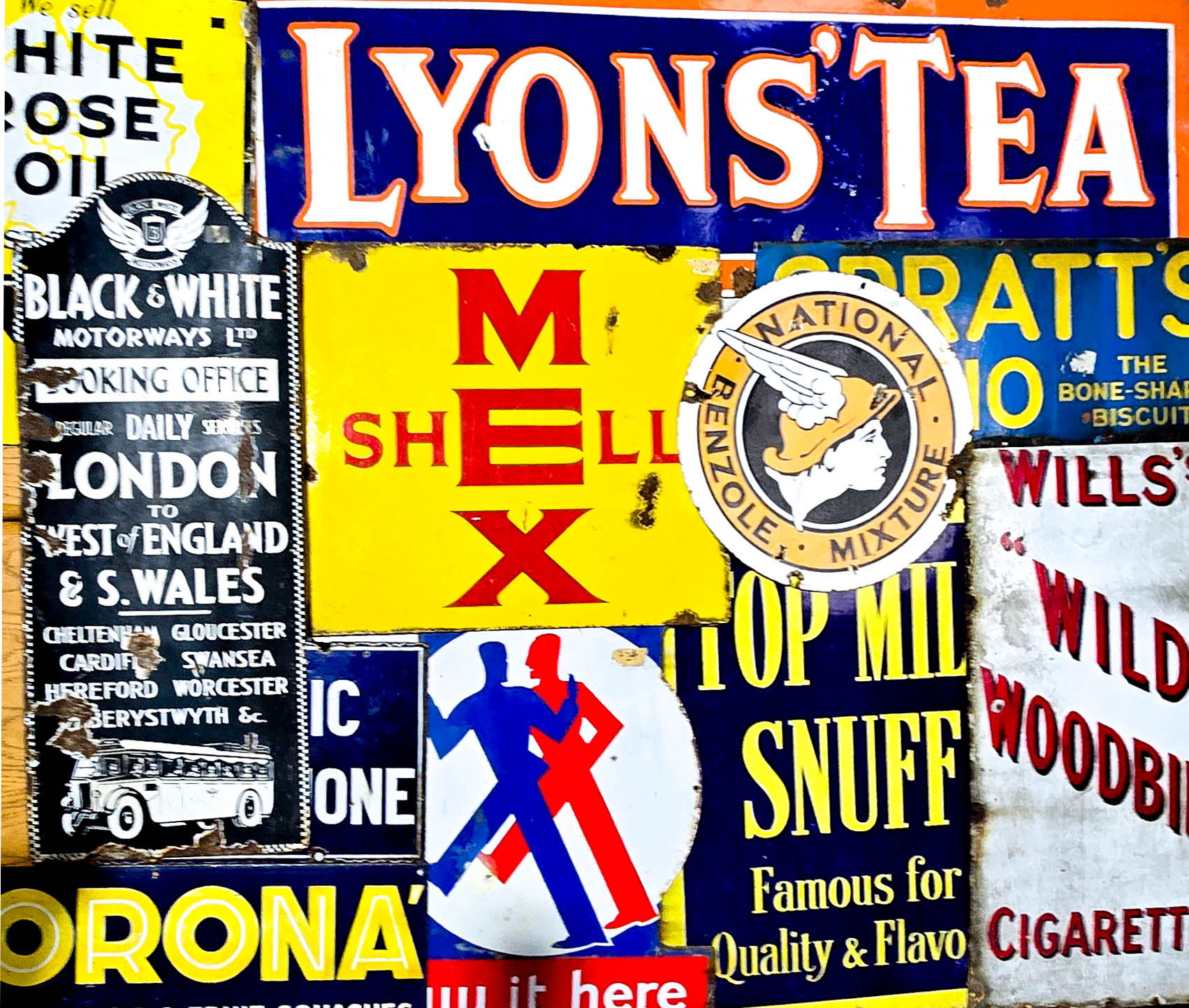 A Single Owner Collection of Vintage Enamel Signs and Wine, Whisky & Christmas Gifts