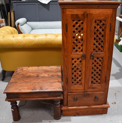 Lot 452 - A Indonesian style hardwood coffee table...