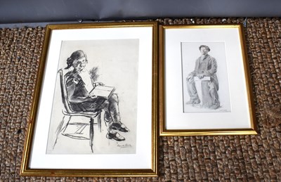 Lot 382 - Russell Reeve: (20th century): a charcoal...