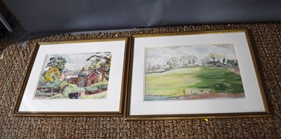 Lot 384 - Russell Reeve (20th century): two watercolours...