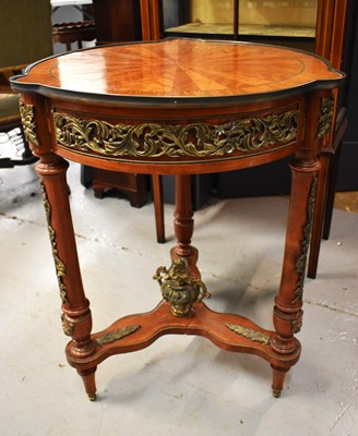 Lot 484 - A 19th century style French occasional table...