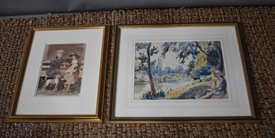 Lot 391 - Russell Reeve (20th century): two watercolours,...