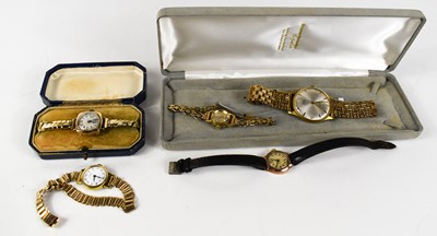 Lot 274 - A group of five vintage wristwatches,...