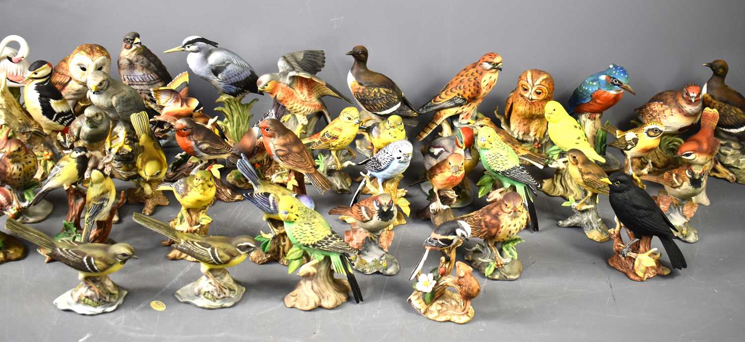 Lot 165 - A large group of Maruri porcelain bird...