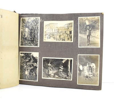 Lot 278 - A vintage photo album titled 'West African...