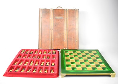Lot 41 - A vintage Greek Manopoulos chess set in a...
