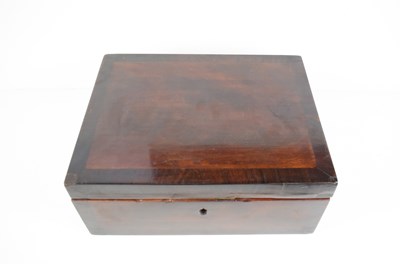 Lot 90 - A 19th century mahogany workbox with...