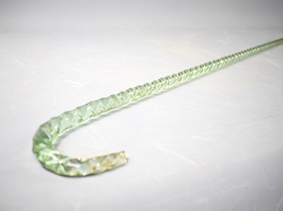 Lot 127 - A vintage decorative glass cane with a spiral...