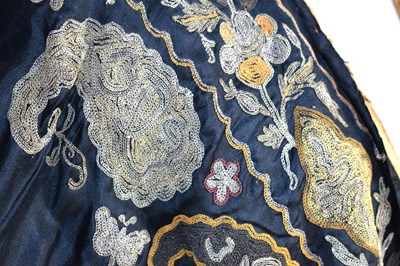Lot 1 - A vintage early 20th century Chinese silk robe,...
