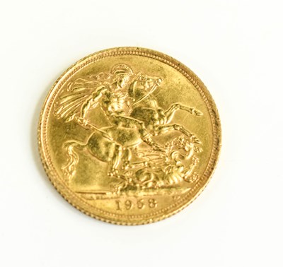 Lot 421 - A full gold Elizabeth II sovereign 1958.