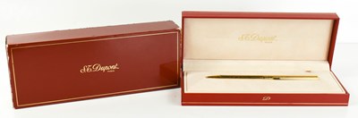 Lot 423 - A Dupont, Paris gold plated ball-point pen,...