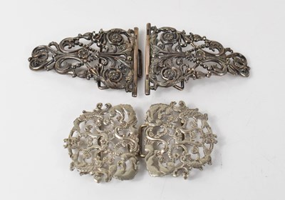 Lot 301 - A Victorian silver nurse's belt buckle, of...