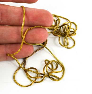 Lot 42 - A Georgian 18th century 22ct gold fine rope...