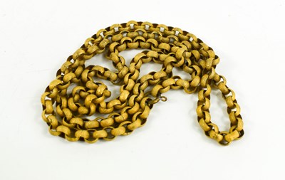 Lot 23 - A Georgian pinchbeck chain link necklace, 82cm...