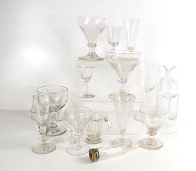 Lot 159 - A quantity of Georgian and Victorian glassware,...