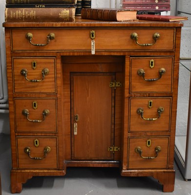 Lot 518 - A 19th century satinwood and cross banded...