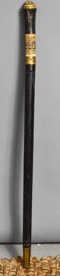 Lot 104 - An early 20th century Indian ebonised...