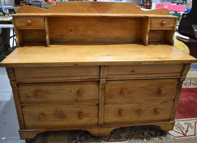 Lot 508 - An antique pine dresser of small proportions,...