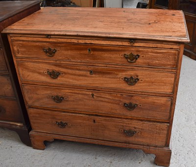 Lot 493 - A late Georgian mahogany bachelors chest with...