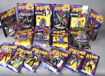 Lot 607 - A group of vintage Toy-Biz Marvel Spiderman...