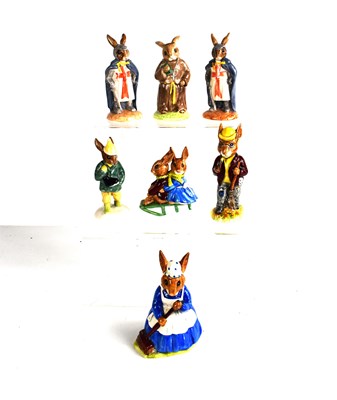 Lot 213 - A group of seven Royal Doulton Bunnykins...