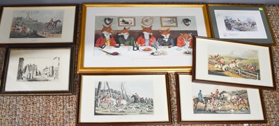 Lot 368 - A selection of hunting prints, to include...