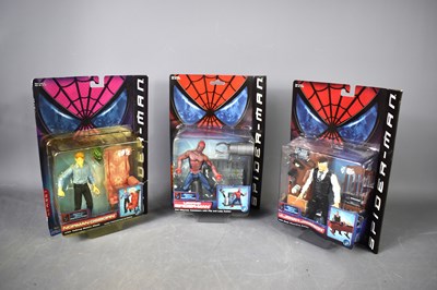 Lot 619 - Six Toy-Biz Marvel Spider-Man figures...