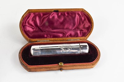 Lot 327 - A silver double ended vinaigrette / scent...