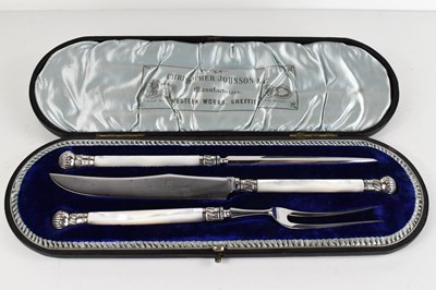 Lot 367 - A Christopher Johnson & Co of Sheffield silver...