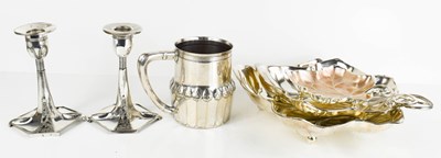 Lot 372 - A selection of WMF silver plated items to...