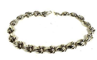 Lot 6 - A Danish silver necklace, by Niels Erik From,...