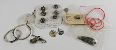 Lot 417 - A group of silver and other items to include...