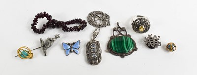 Lot 245 - A group of jewellery to include a silver...