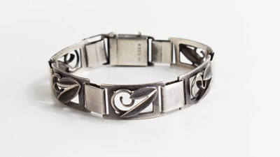 Lot 5 - A Viggo Pedersen Danish silver bracelet,...