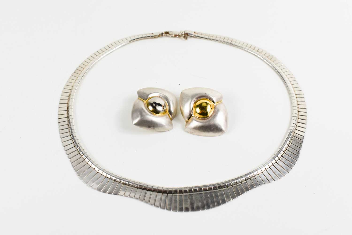 Lot 72 - A Stefani St Jaques sterling silver necklace,...