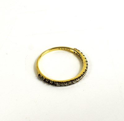 Lot 79 - A 14ct gold and diamond eternity ring, set...