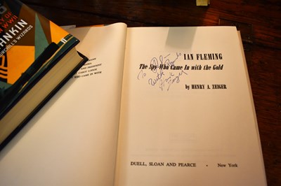 Lot 31 - A collection of books related to Ian Fleming...