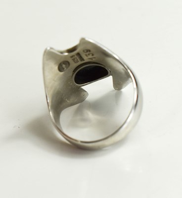 Lot 34 - A Georg Jensen Danish silver ring, designed by...