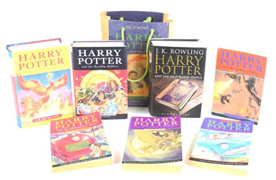 Lot 430 - Seven Harry Potter novels by J.K Rowling, some...