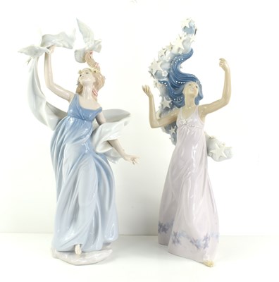Lot 114 - Two Lladro Millennium figurines number 6570...