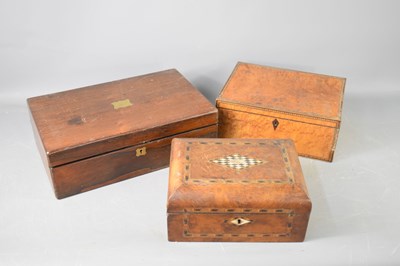 Lot 325 - A group of three boxes comprising a writing...