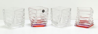 Lot 163 - Four Rosenthal Studio-Line twisted glass...
