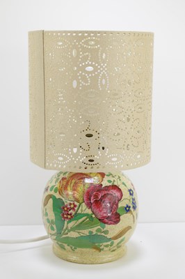 Lot 445 - A Copeland Spode table lamp, the base with...