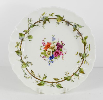 Lot 47 - A Royal Worcester plate, by Ernest Phillips...