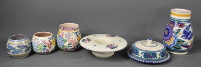 Lot 222 - A selection of Art Deco period Poole Pottery...