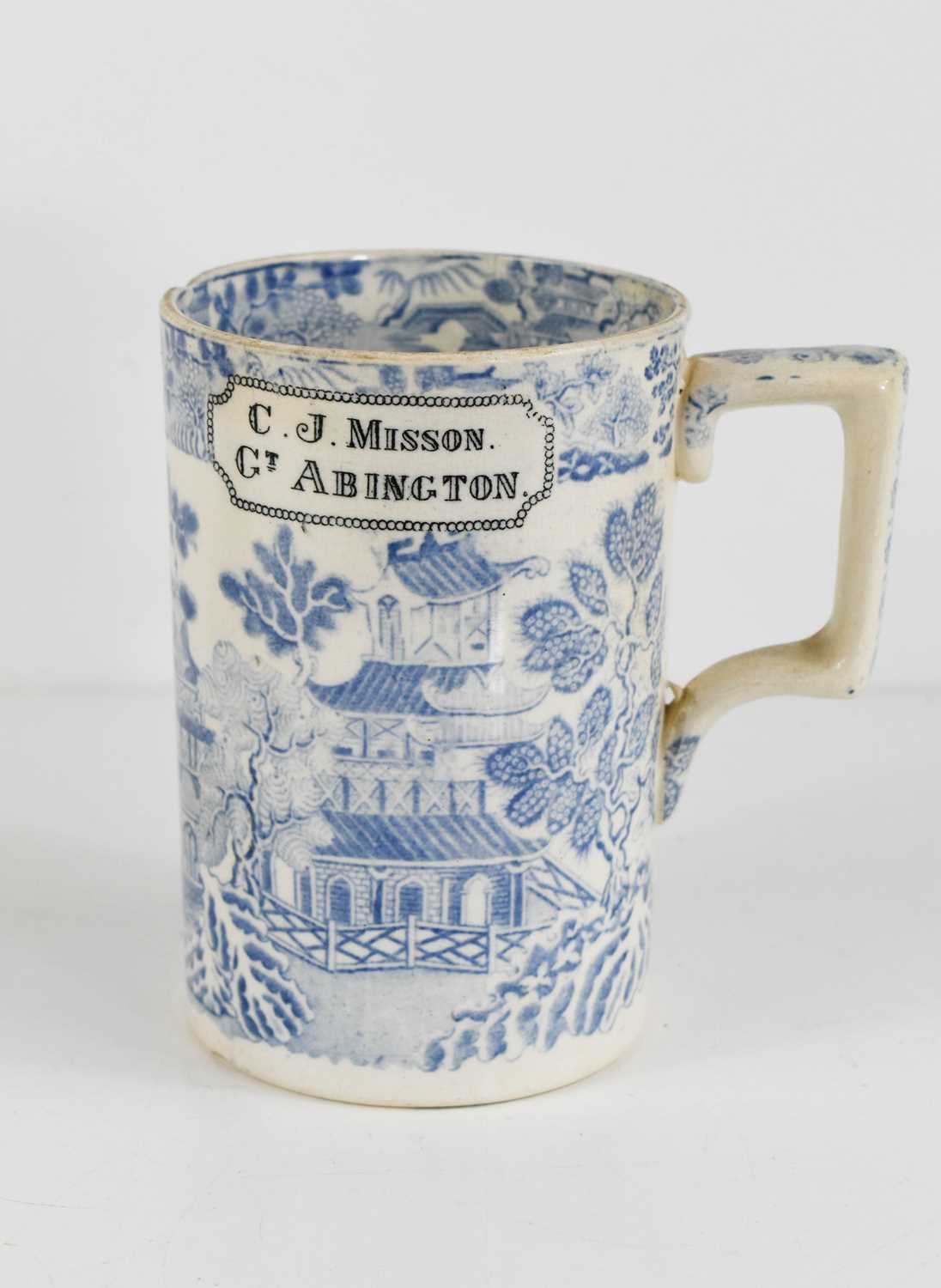 Lot 48 - A 19th century blue and white Chinoiserie...