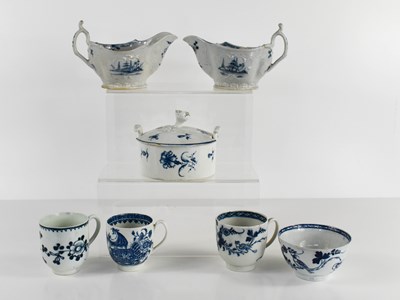Lot 78 - An 18th century Worcester blue and white...