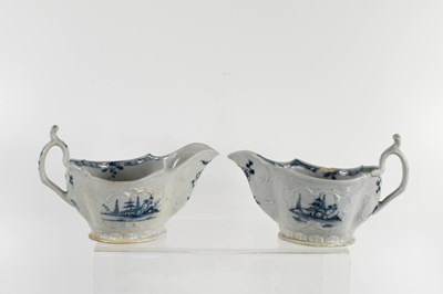 Lot 78 - An 18th century Worcester blue and white...
