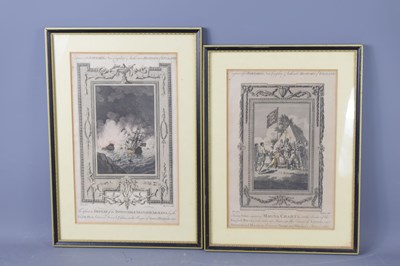 Lot 432 - An 18th century framed engraving of the...