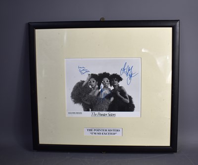 Lot 433 - A signed photo of The Pointer Sisters, titled "...